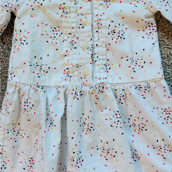 Gymboree Baby Girl Long-Sleeve Printed Dress White button front Size 12-18 month - Picture 6 of 8